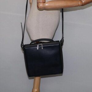 LOUIS VUITTON Damie Grasset Blues CD Case Shoulder Bag Black M92157 Auth am9043